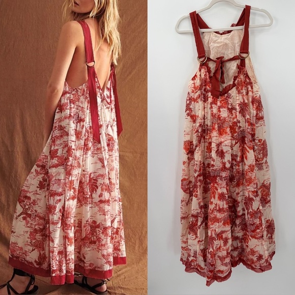 Free People Tropical Toile Maxi Dress Small - Picture 4 of 4